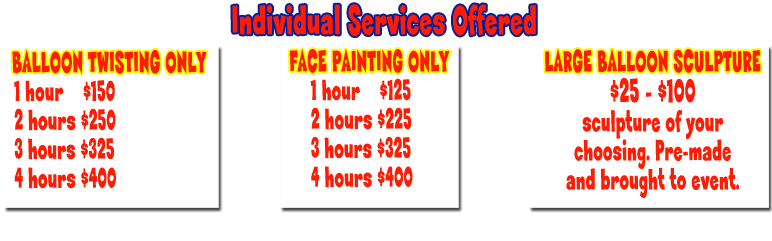 Individual Services Offered